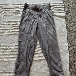 Taupe/ Grey Lululemon Cropped Dance Studio Pant (size 4)